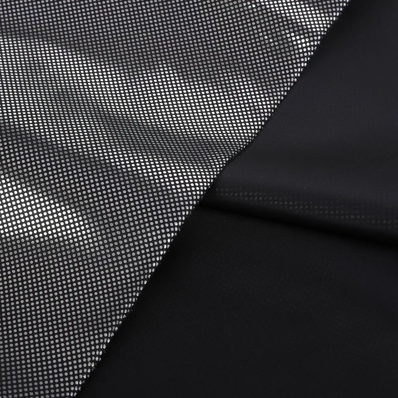 100% Polyester 210T  Waterproof Polyester Taffeta Fabric with Imitation Graphene heating piece gilding lining for ski suit