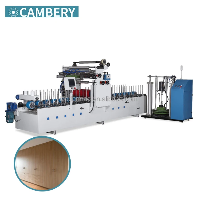 
CAMBERY Good performance scraping coating type profile wrapping machine woodworking machinery wood laminating machine 