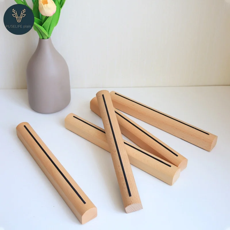 Portable Beech Wood Notebook Stand High Height Base Bracket Heat Dissipation Office Desktop Computer Stand for Notebook or Pad