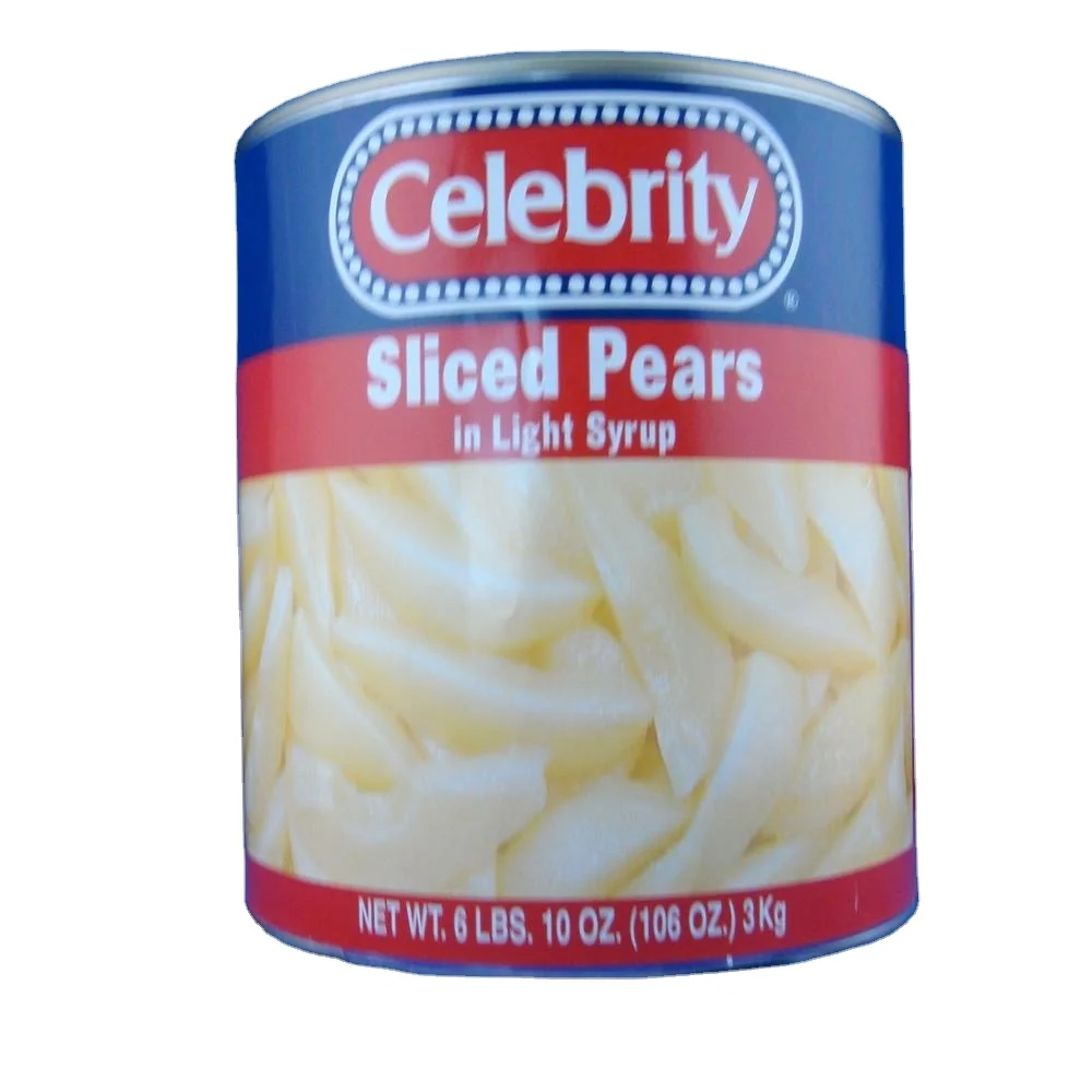 Canned fruit in juice canned pear halves/dices/slices