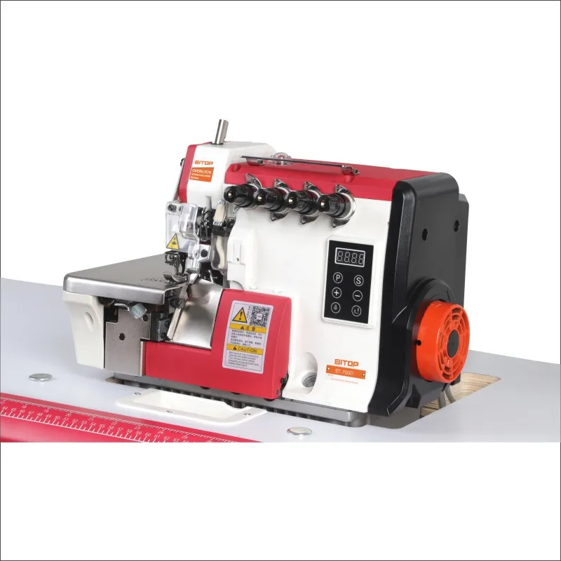 BT-700D 4 thread direct drive overlock sewing machine motor lights led