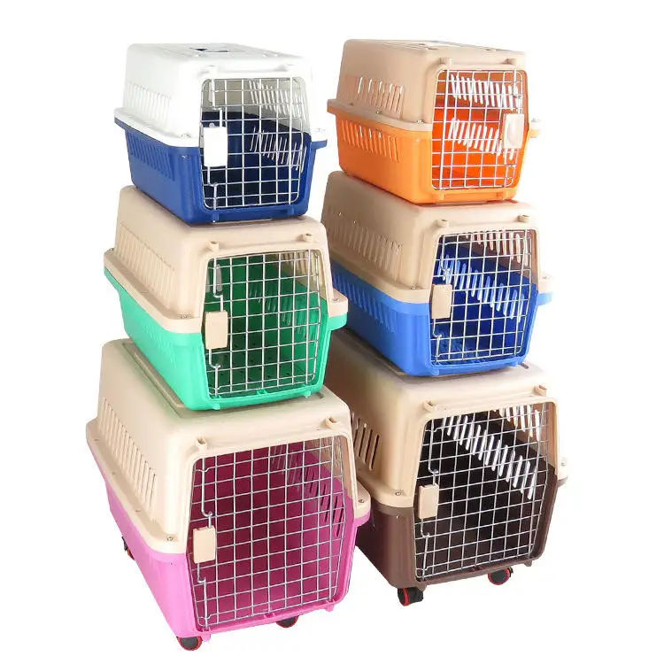 Outdoor Plastic Pet Cages Carriers Houses Large Kennel For Dogs