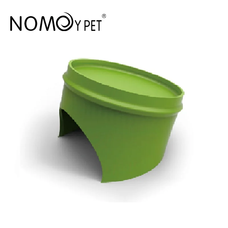 NOMOYPET Wholesale Plastic Green Bamboo Reptile Hide Cave Shelter for Snake Chameleon Lizard