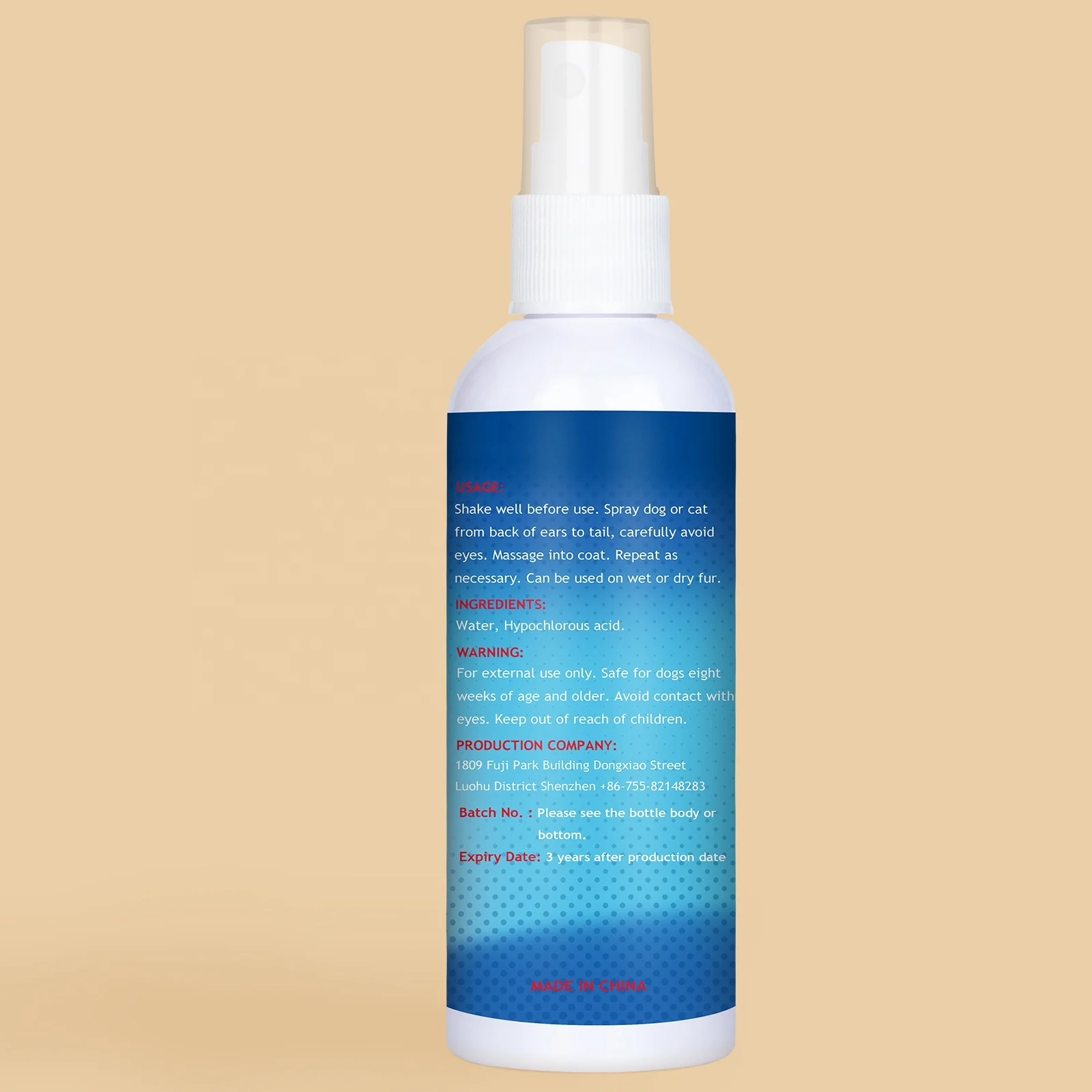 CuteBone Customized Pet Deodorant Spray for Carpet and Sofa Pet Deodorizer Spray Dog Cat Deodorizer Spray