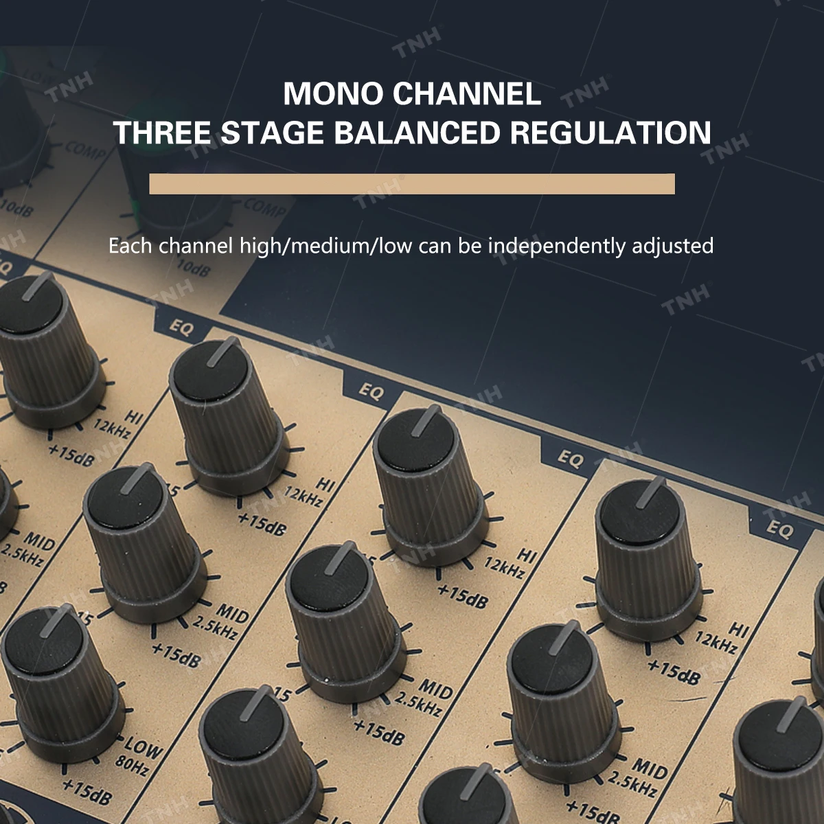 M08BT  Compact Analogue 8-channel dj controller/audio console mixer with Bluetooth for Home and Project Studio Use
