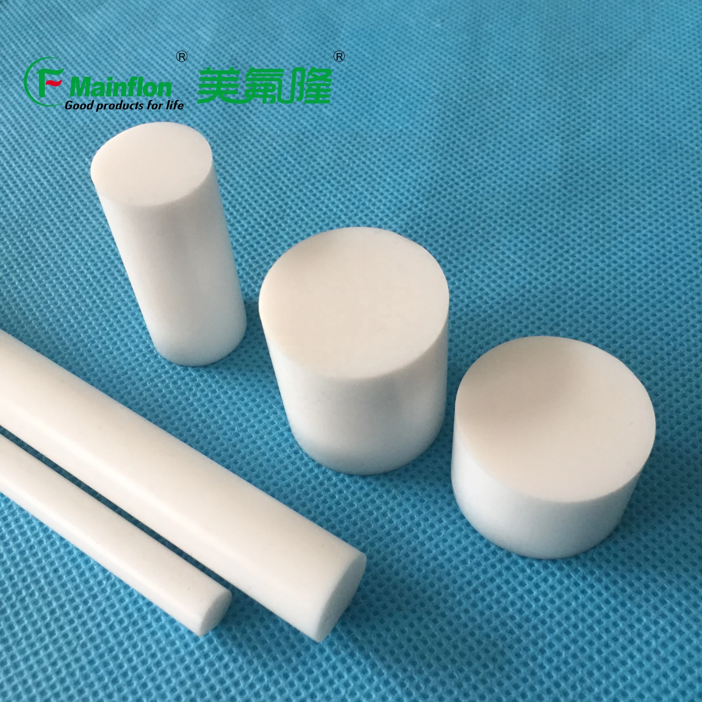 
 Сделанный на заказ квадратный стержень из ПТФЭ, прямоугольный стержень из ПТФЭ  