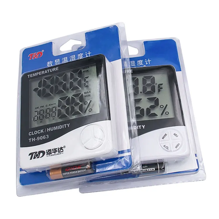 Термогигрометр с сенсорным экраном, бытовой гигрометр для лабораторий, складов, теплиц, садовых растений, влажности