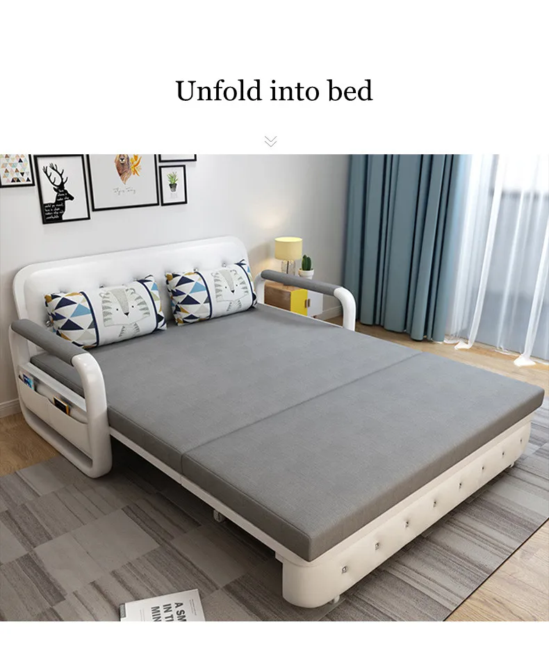 Home multifunctional single double folding sofa bed apartment sofa sleeper for living room sofa bed modern