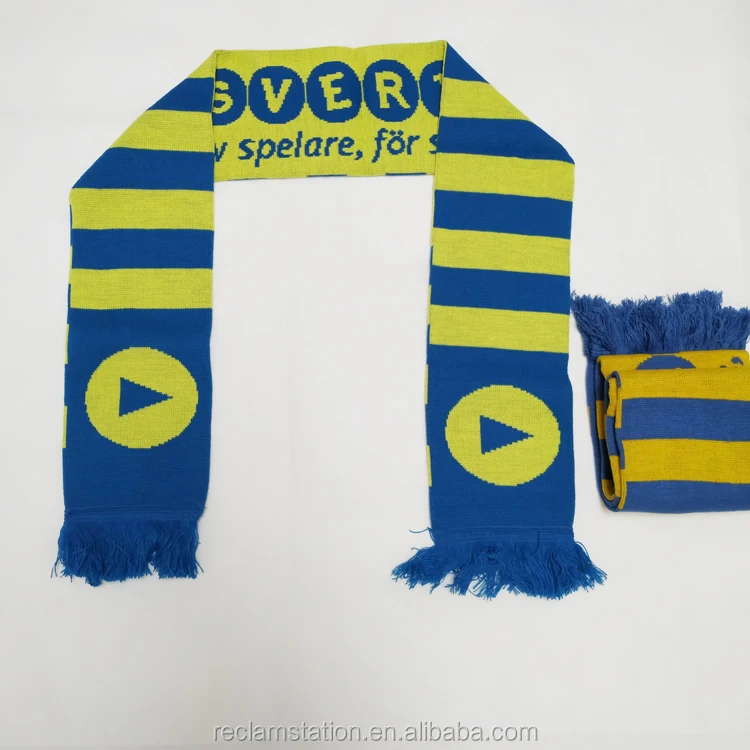 professional football match Memorial scarf,  high-quality customized soccer game souvenir muffler neckerchief scarves