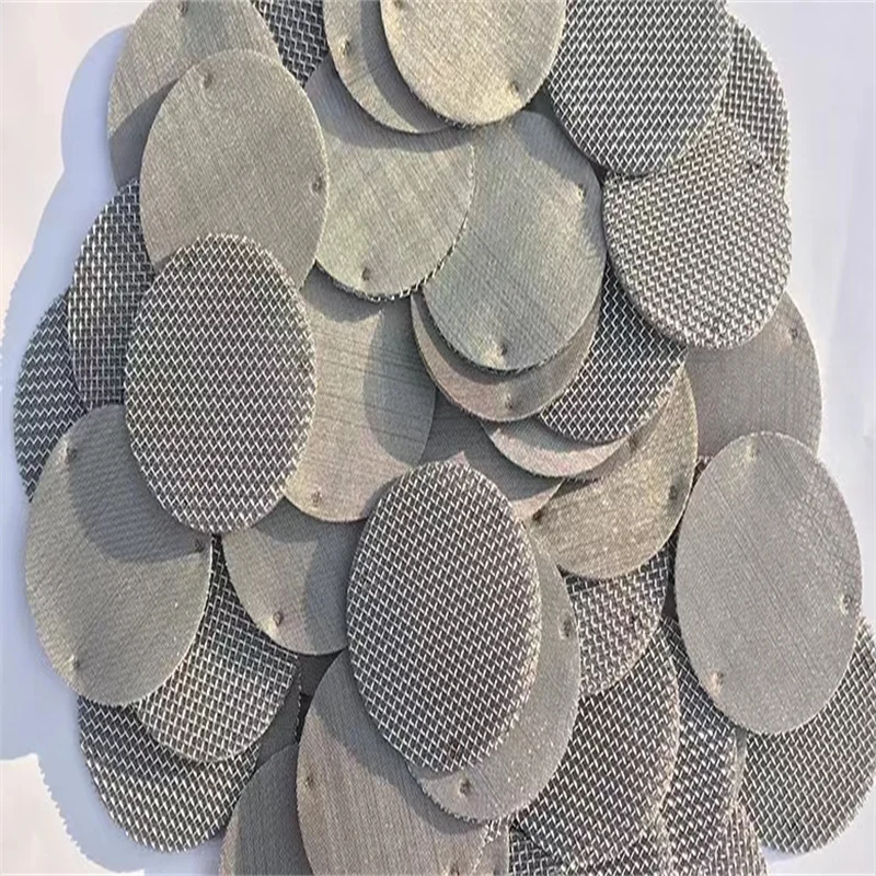 Porous 316L various sizes stainless steel wire mesh filter disc filter