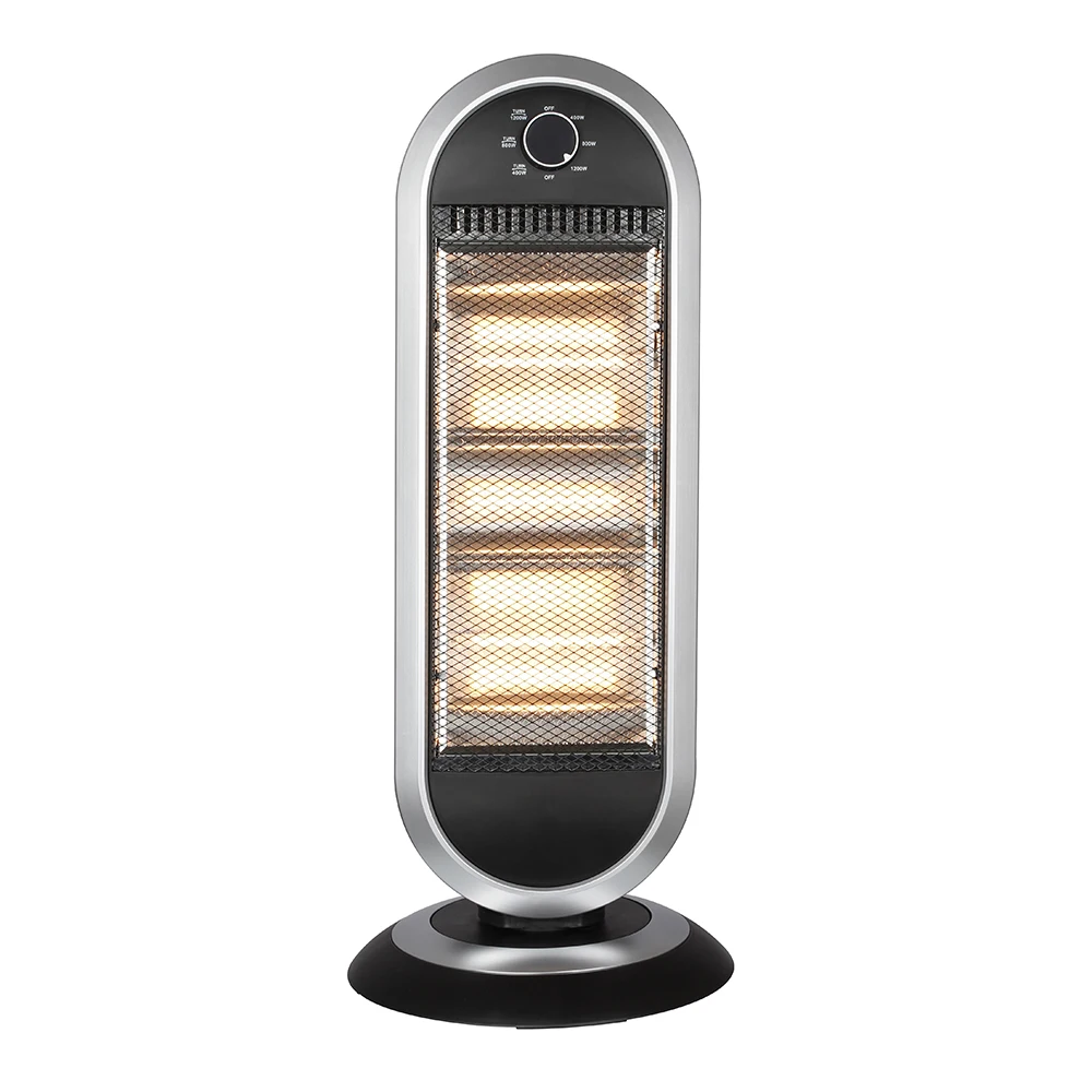 AIR CHOICE Bedroom halogen lamp radiant heater 1200w electric halogen heater with 3 heating tubes