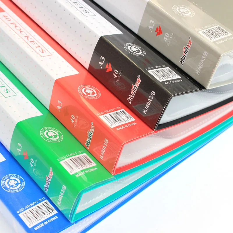 Good Quality Hard Cover PP Plastic Expanding File Folder , A4 PP Office File Folder