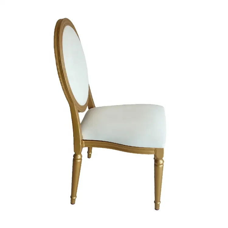 2023 Stackable louis aluminium chairs used wedding banquet chairs for sale