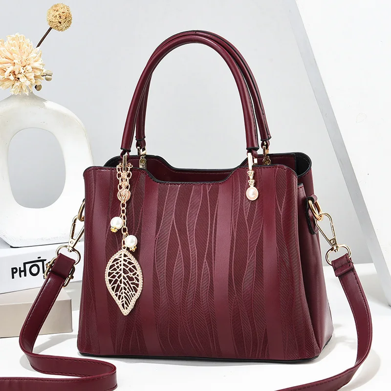 Dropshipping Low Moq PU leather woman handbag Trendy Fashion tote bag elegant Fashion print  Lady shoulder bag