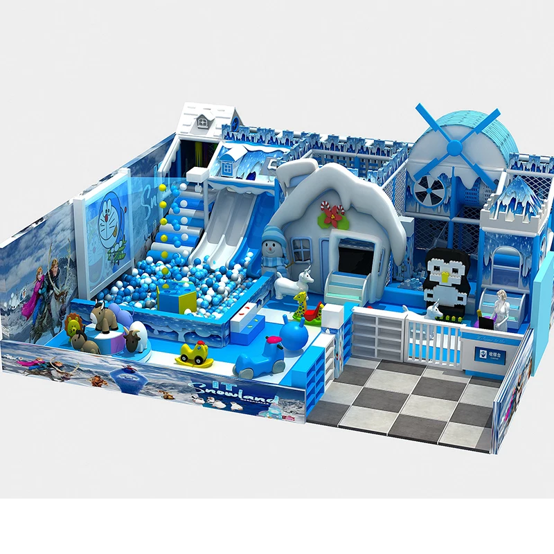 New Arrival Kids soft play naughty castle playground ocean theme children plastic playhouse playing area for kids