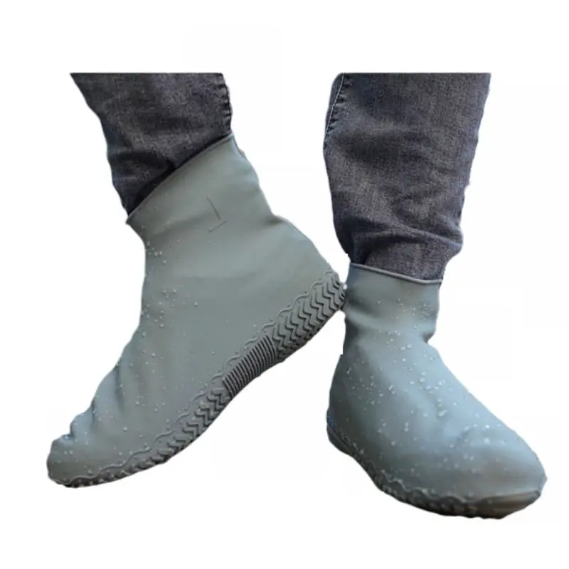 Wholesale Cycling Rain Snow Zipper Unisex Thick Extended Boots Waterproof Shoe Protector Silicone Material Shoes