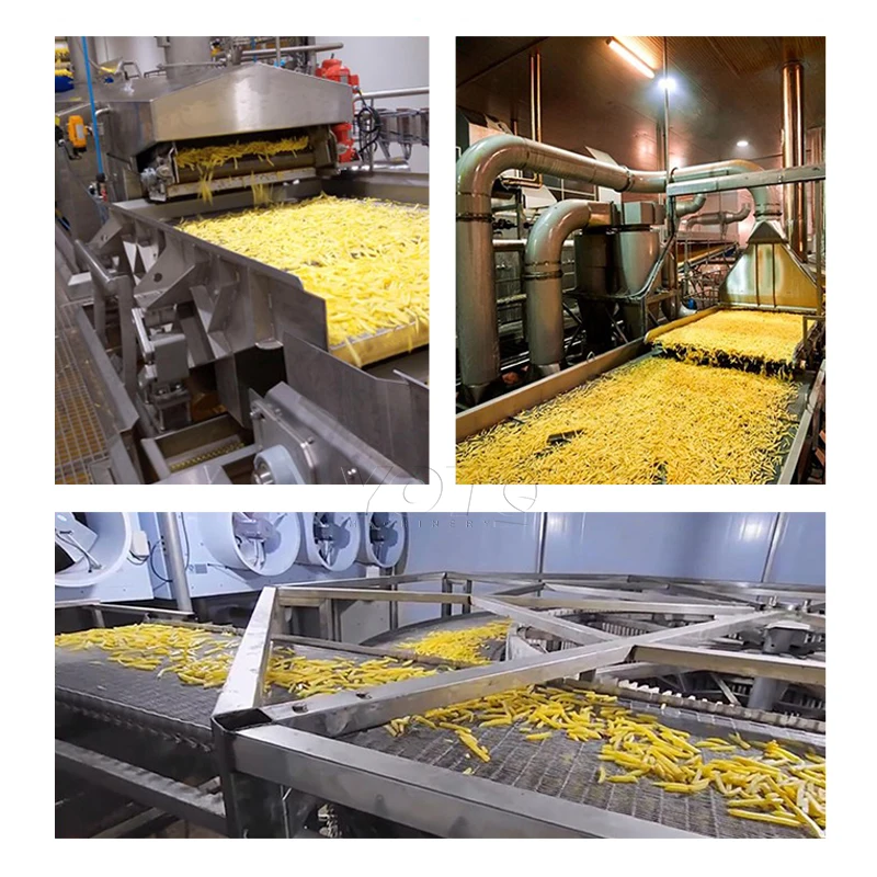 Factory Machinery Fully Automatic Baked Potato Processing Plant Potato Chips Production Line Frozen French Fries Making Machine