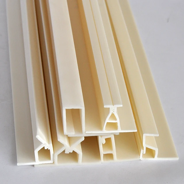 Soundproof plastic extrusion walling profiles pvc stretch edge frame fabric mounting track