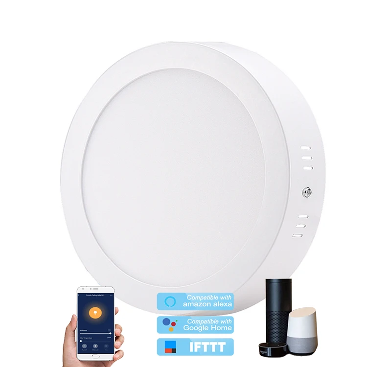 
Surface Mounted Lamp Dimmable CCT Adjustable Down Light LED Tuya Wifi Smart APP Ceiling Downlight 