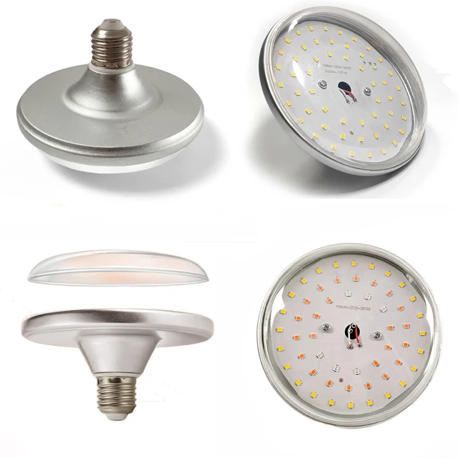 15W AC220V IP65 Seedling Veg and Flower Round Shape UFO Led Grow Lamp Bulbs