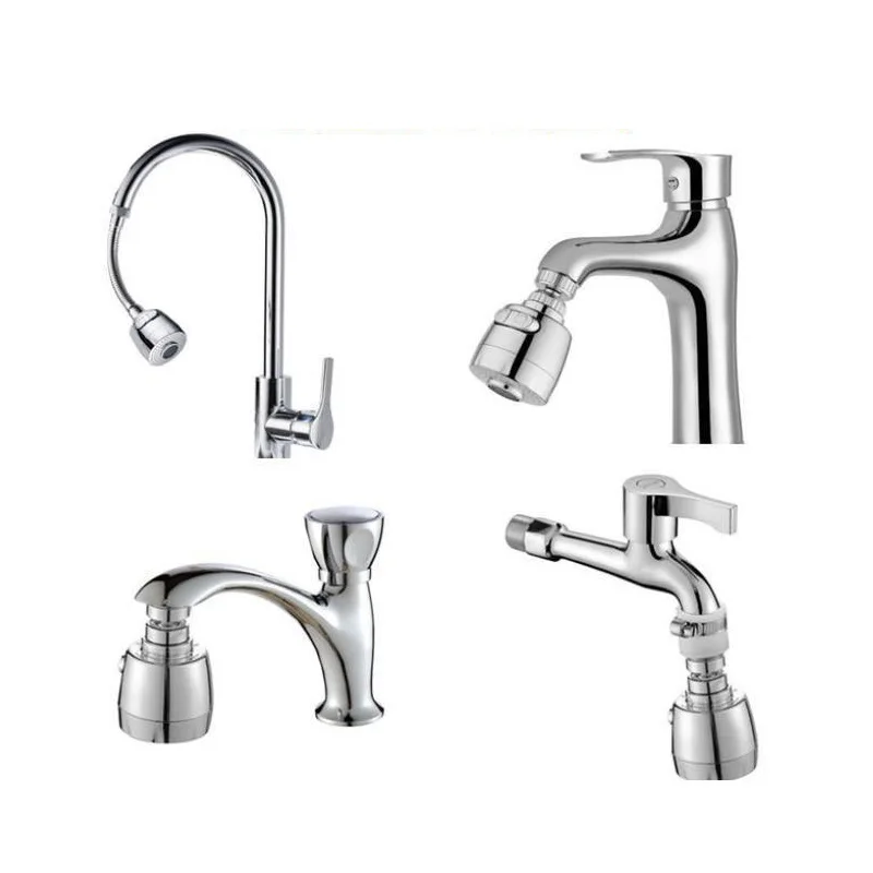 360 rotary  water outlet ABS shower universal extension head Kitchen faucet extender aerator