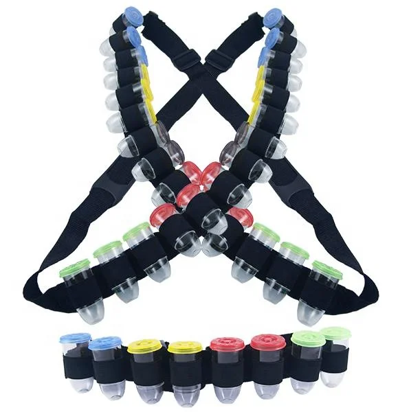 party pack cartridge shots belt with lids hold wine shot bandolier belt shell holder waist belt for adults party drinking game