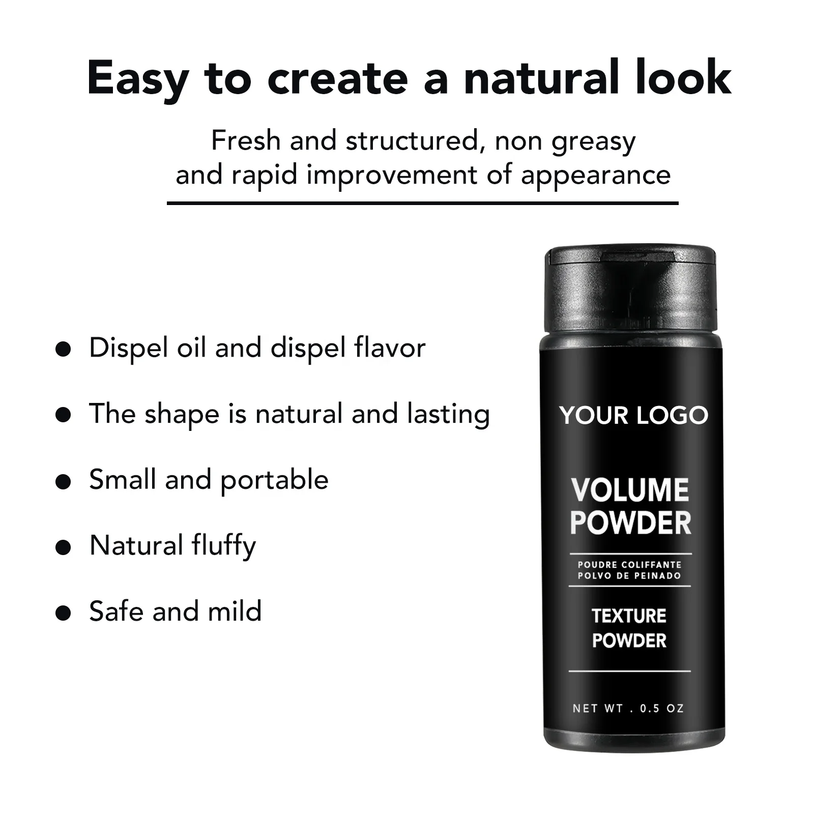 professional strong hold styling texturizing strong hold hair volume powder wax for men private label