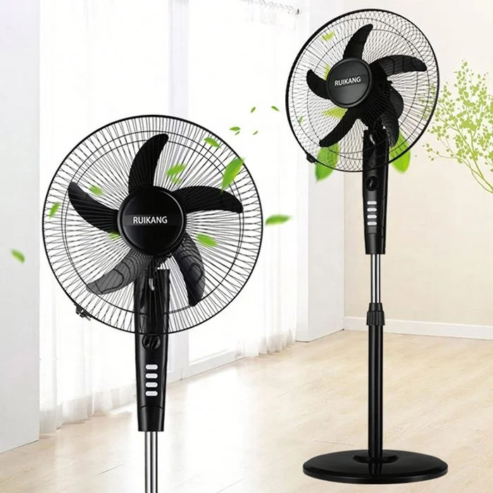 16 inch electric fan industrial floor luxury soundless retro home low AC 220V AC 110V Standing Oscillating Pedestal Stand Fan