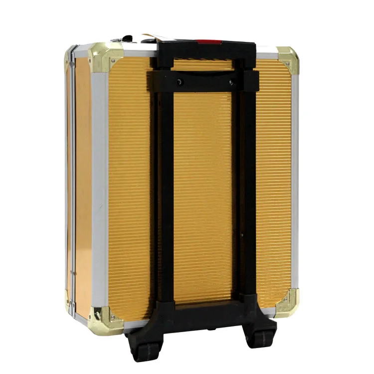 186pcs Professional Hand Tools Plastic Wheel Trolley Tool Box Set