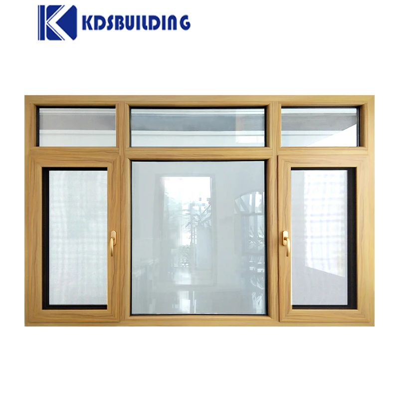 Hurricane Impact Crank Out Casement Aluminium Window Extrusions With Mosquito Mesh  For Home Design