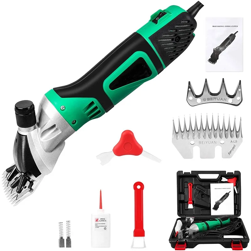 Professional Heavy Duty 500W Sheep Shears Electric Clipper 6 Speeds Adjustable Blade Shaving Fur Wool Sheep Hair Cutting Machine