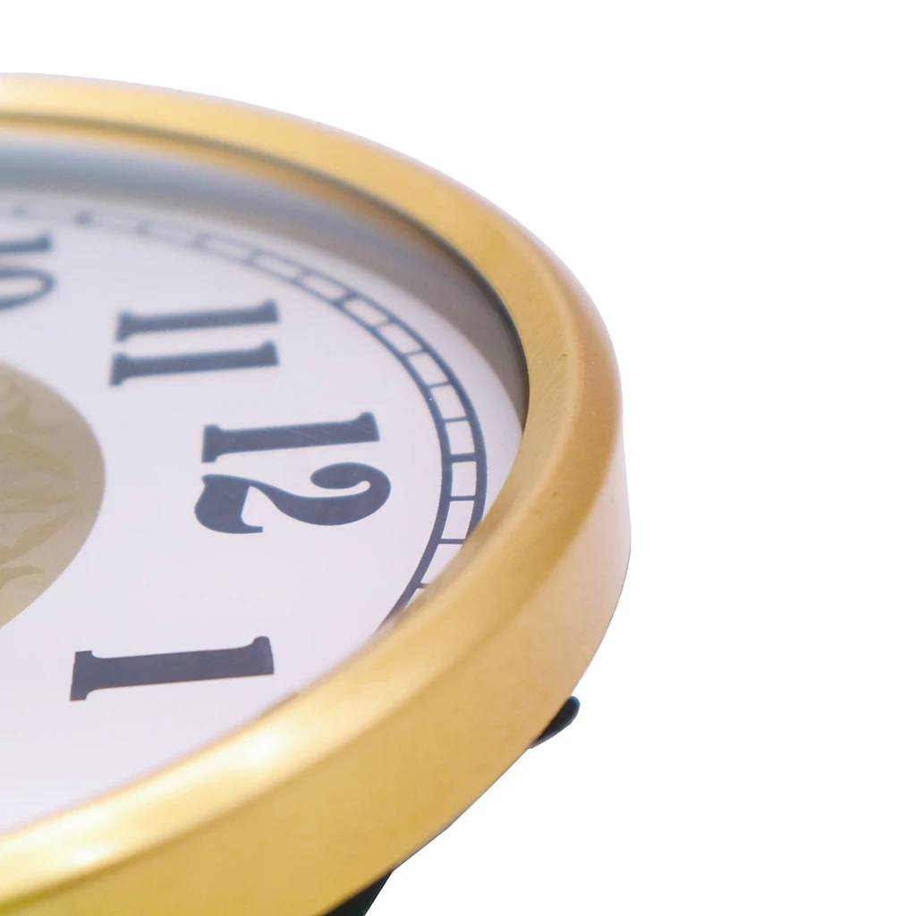 130mm metal clock insert with gold bezel and fancy aluminium arabic clock dial