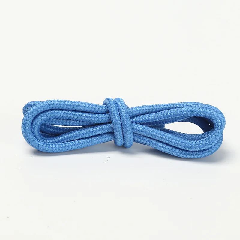 Supply boots use classic design braided shoelaces 4mm round polyester rope shoe laces round