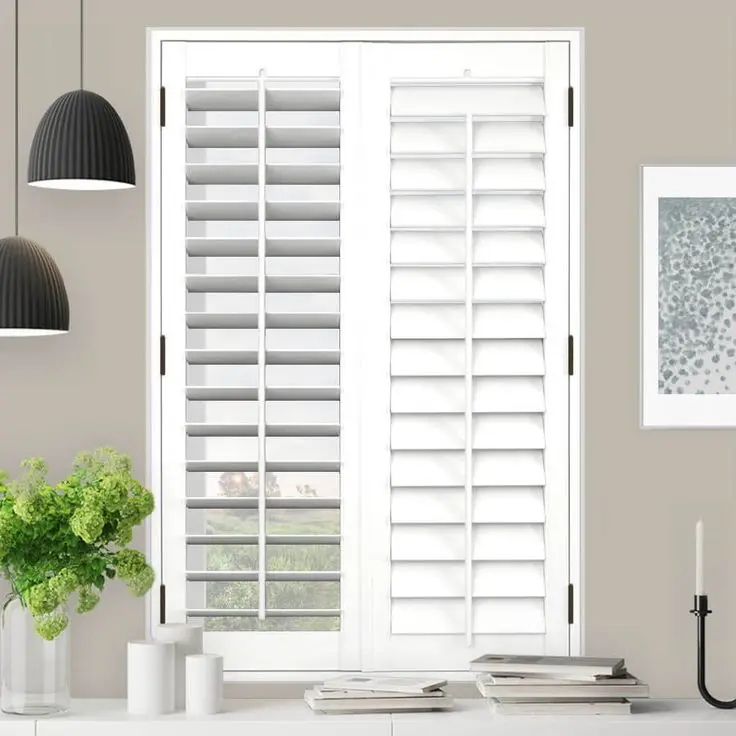 CBMmart modern louver windows PVC plantation adjustable blind shutters