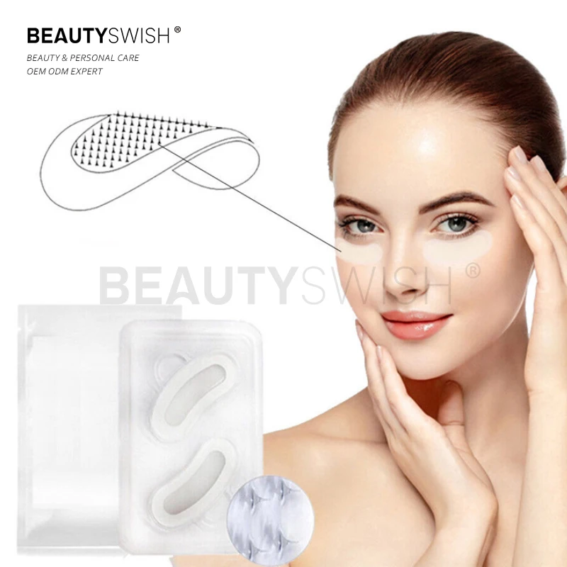Soluble Forehead Fine Lines Dark Circles Microneedle Eye Mask Hyaluronic Acid Patch Under Eye Pacthes Micro Needle Eye Mask