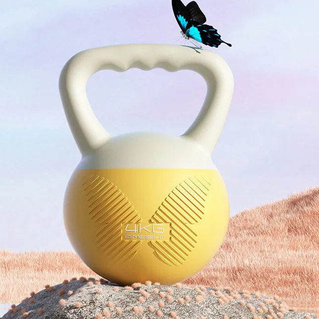 ZHIHUI non-slip handles 2KG/4KG/6KG/8KG/10KG Sizes soft kettlebell home sports High Quality PVC soft kettlebell set