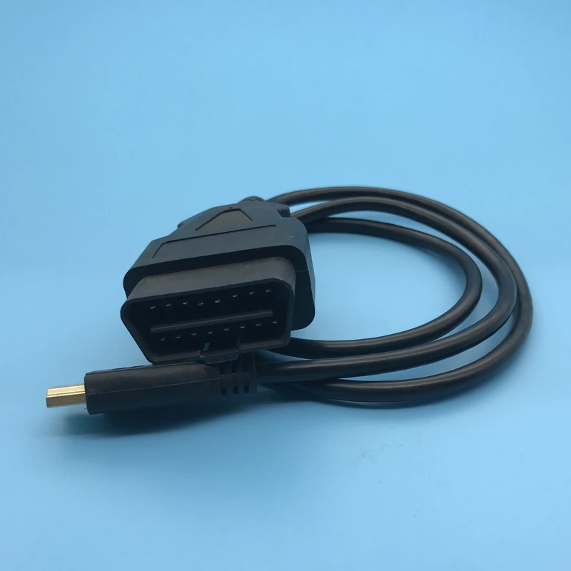 Newest Custom Over Molded Male OBD2 Cable obd extension cable car diagnostic wire