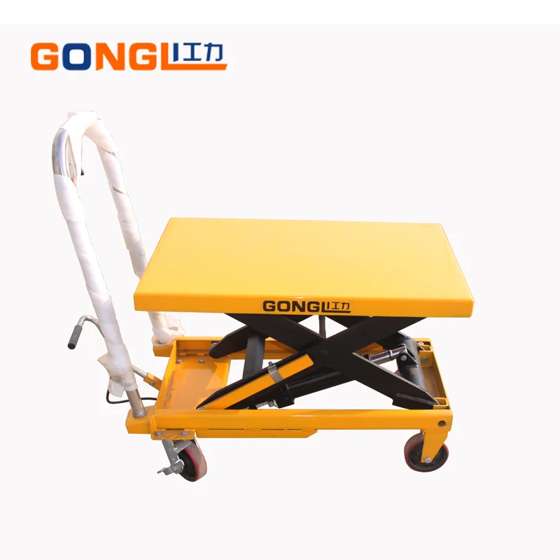 
GL-0131 Small Hydraulic Lift Table 500kg Mobile Scissor Lift Table 