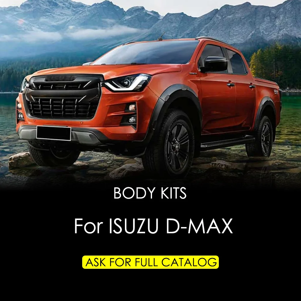 MUSUHA Universal Rock Rear Bumper  Inside Winch Holder Side Rail is Acceptable  For ISUZU D-MAX 2021 2022 Upgrade part