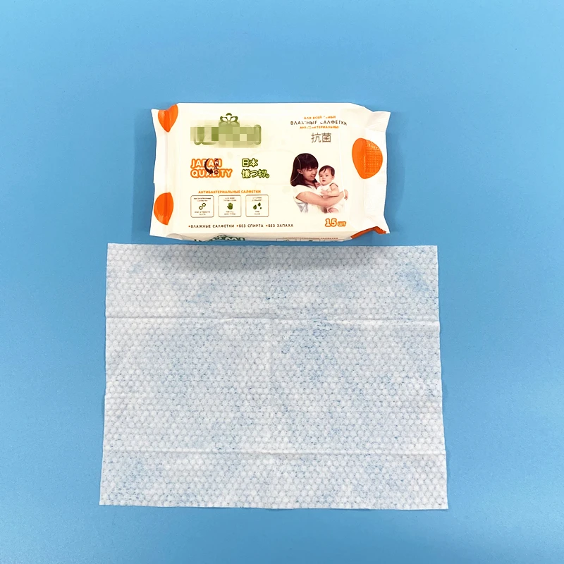 Non Woven Fabric Spunlace Wipes Small Pack Baby Wipes for Baby Use