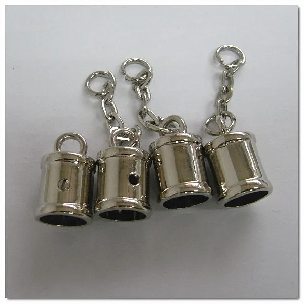 High quality metal tassel end caps for handbag