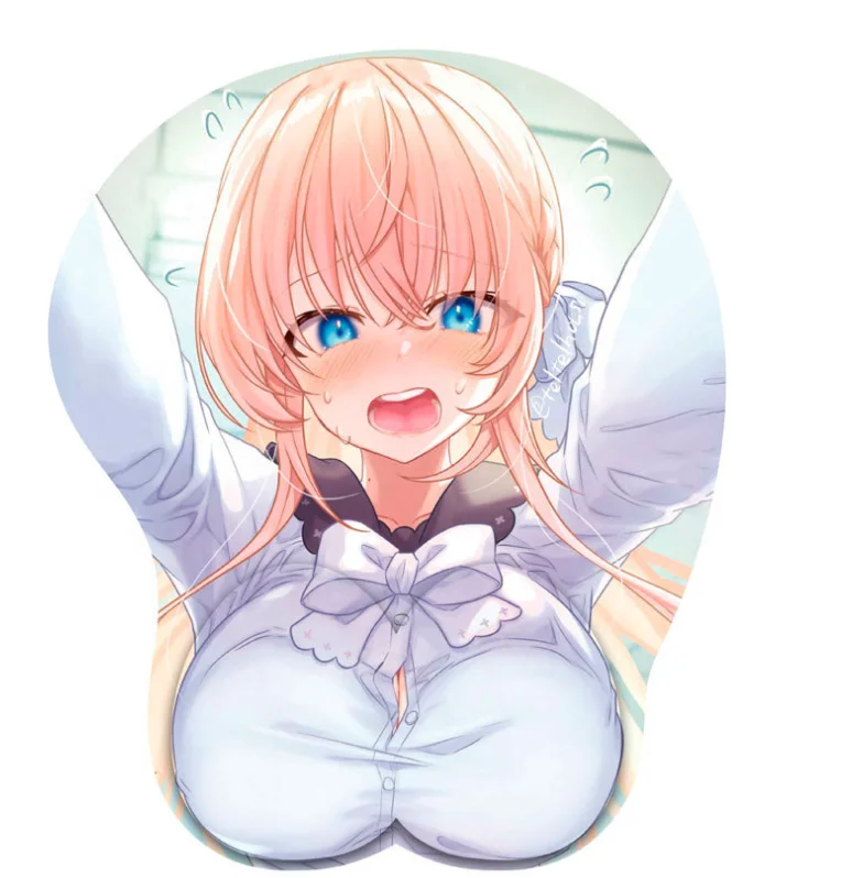 2023 LW Silicon Gel Anime Girls Custom Mouse Pad Breast Mouse Pad for Adult 3D Booms Sexy Girls Mouse Mat