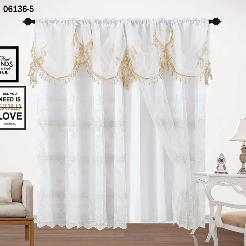 100 Polyester Jacquard Curtains Dividers Space Privacy Clinic Finished Curtains Accessories Living Room