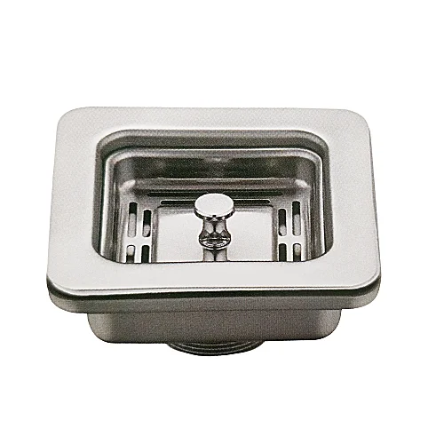 
Квадратный набор для слива раковины в ванной комнате, ситечко из нержавеющей стали, сливная корзина для кухни 