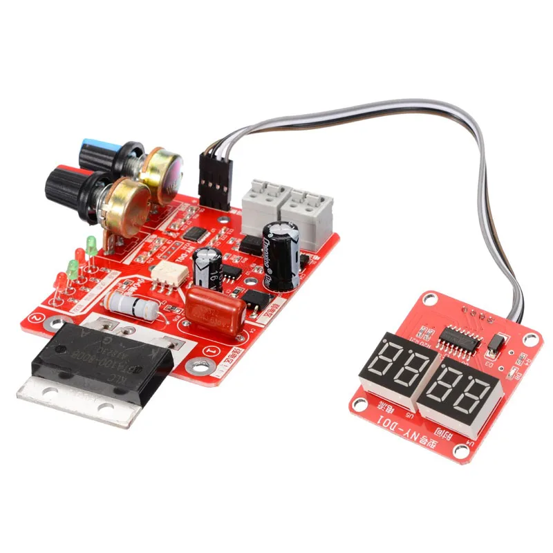 NY D01 Spot Welding Machine Control Board 40A 100A Spot Welding time And Current Controller AC 110V 220V to 9V Transformer Board