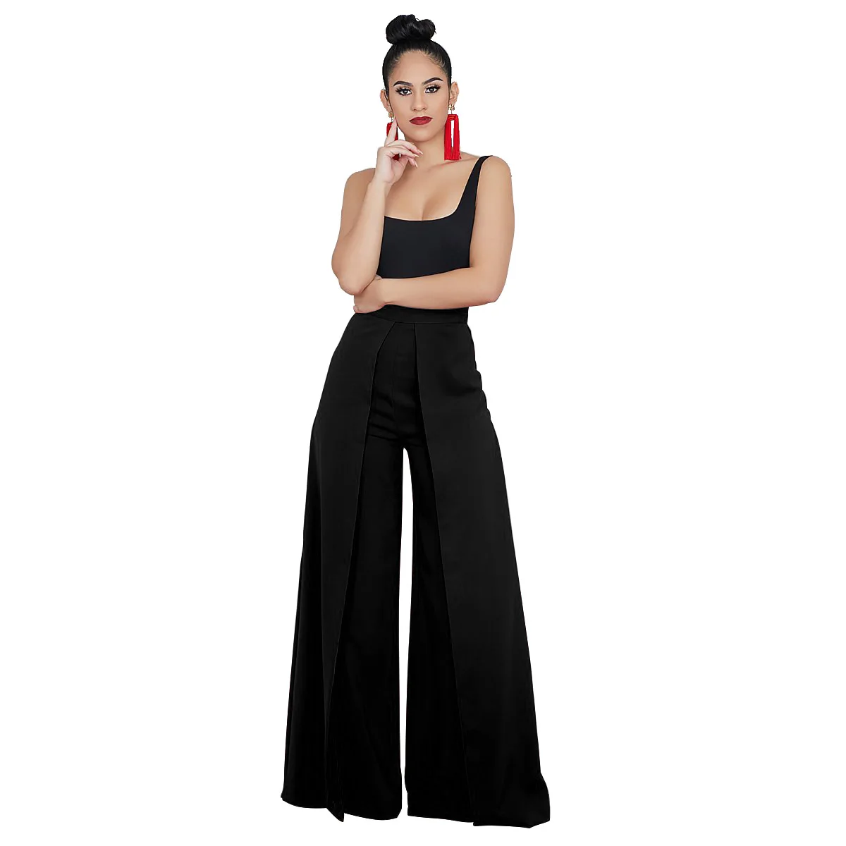 Drop Shipping 2021new fashion for women soft women bell bottoms casual pants Women soft slim Fitting pants stretch