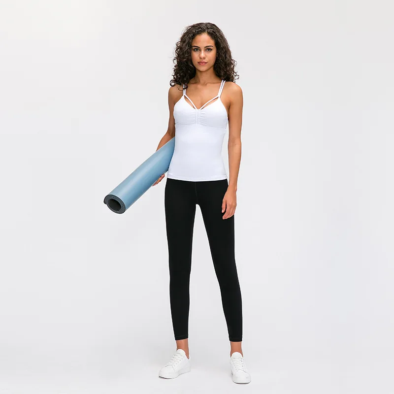 
New Fashion Professional Comfortable Breathable Yoga Tank Tops Sport Training Women Fitness Vest 