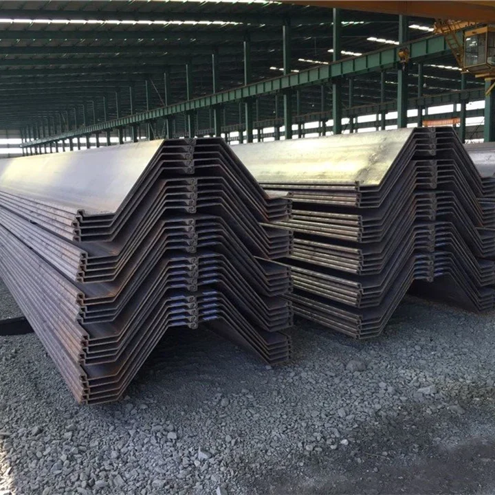 Aisi Astm A52 SY390 SY295 SP-III type 2 hot rolled metal U steel sheet piling pile prices for flood control