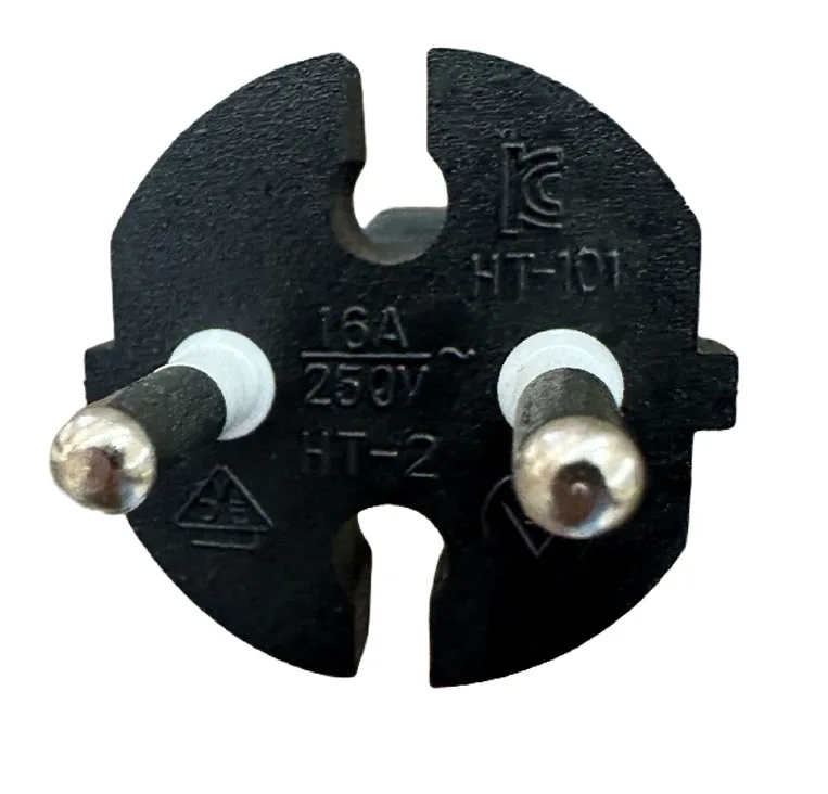 Yongxiang Korean 2 pin power cord KC Certification 2 Pin Straight Plug With Korean Mains Cable KC Power Cord 16A 250V