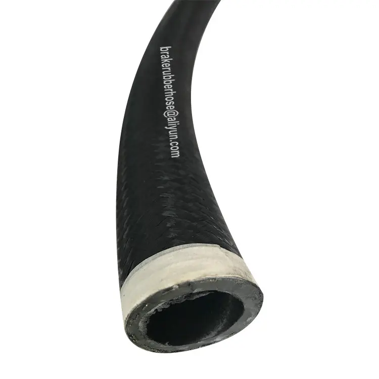 
AN12 car universal modification stainless steel wire braiding black nylon woven cover oil cooler automotive fuel hose 